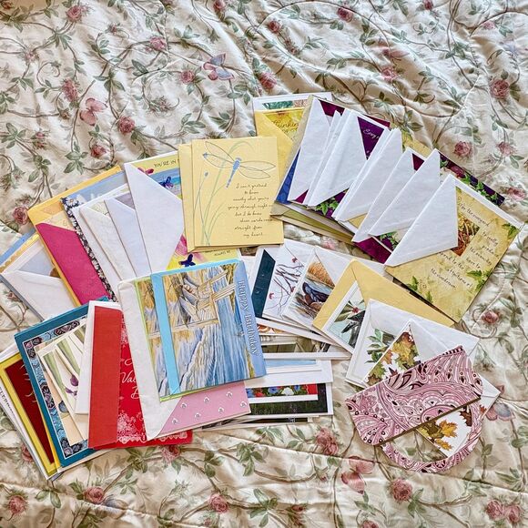 Unbranded Other - Lot of 60+ Blank Cards w/ Envelopes, Greeting Cards, Mixed Vintage Hallmark